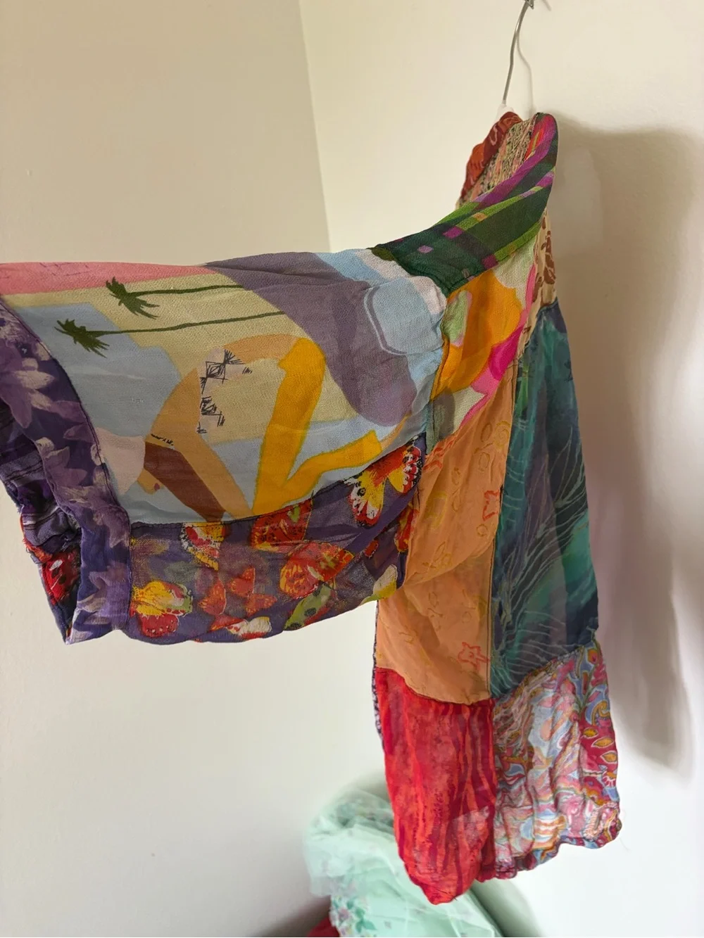 Sacred Threads Multicolor Patchwork Kimono-Style Jacket - Picture 5 of 5